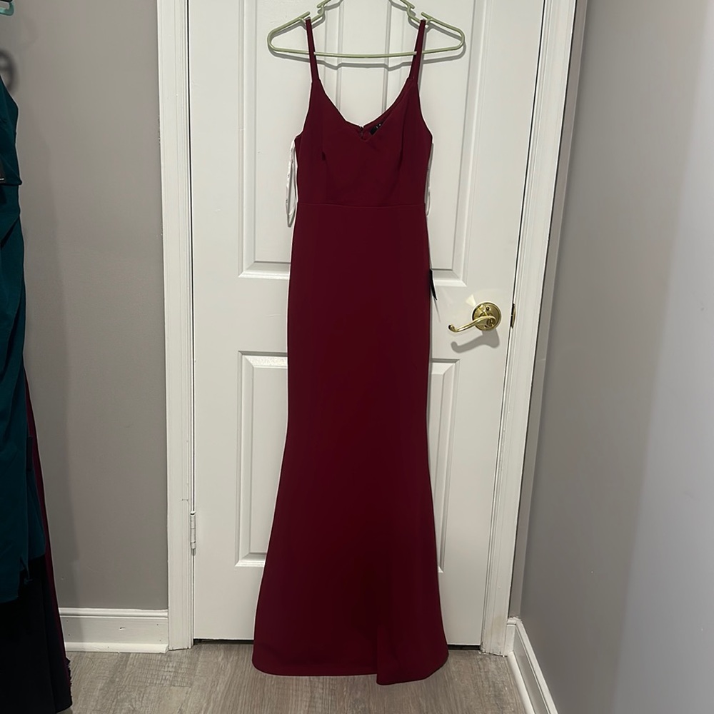 NWT Moments of Bliss Backless Mermaid Maxi Dress